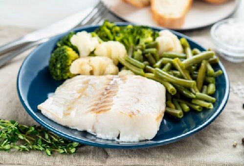 Mit Gemüse fischen