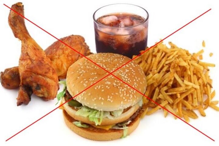verbotenes Essen für Gastritis